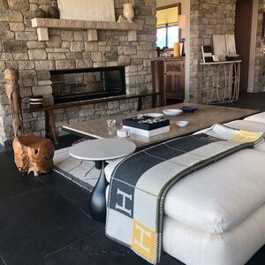 Hermes Gris Soleil Blanket Authenticated